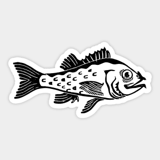 Pacific Ocean Perch Fish Print Sticker